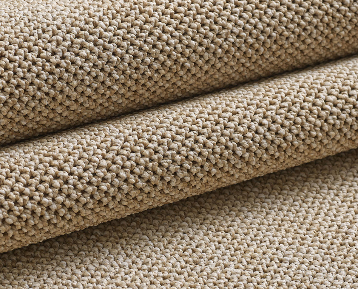 TEPPICH Kurzflor Flachgewebe Uni-Design Polypropylen Wohnzimmer Beige Rechteckig 60x100 - Beige, Textil (60/100cm) - KADIMA DESIGN