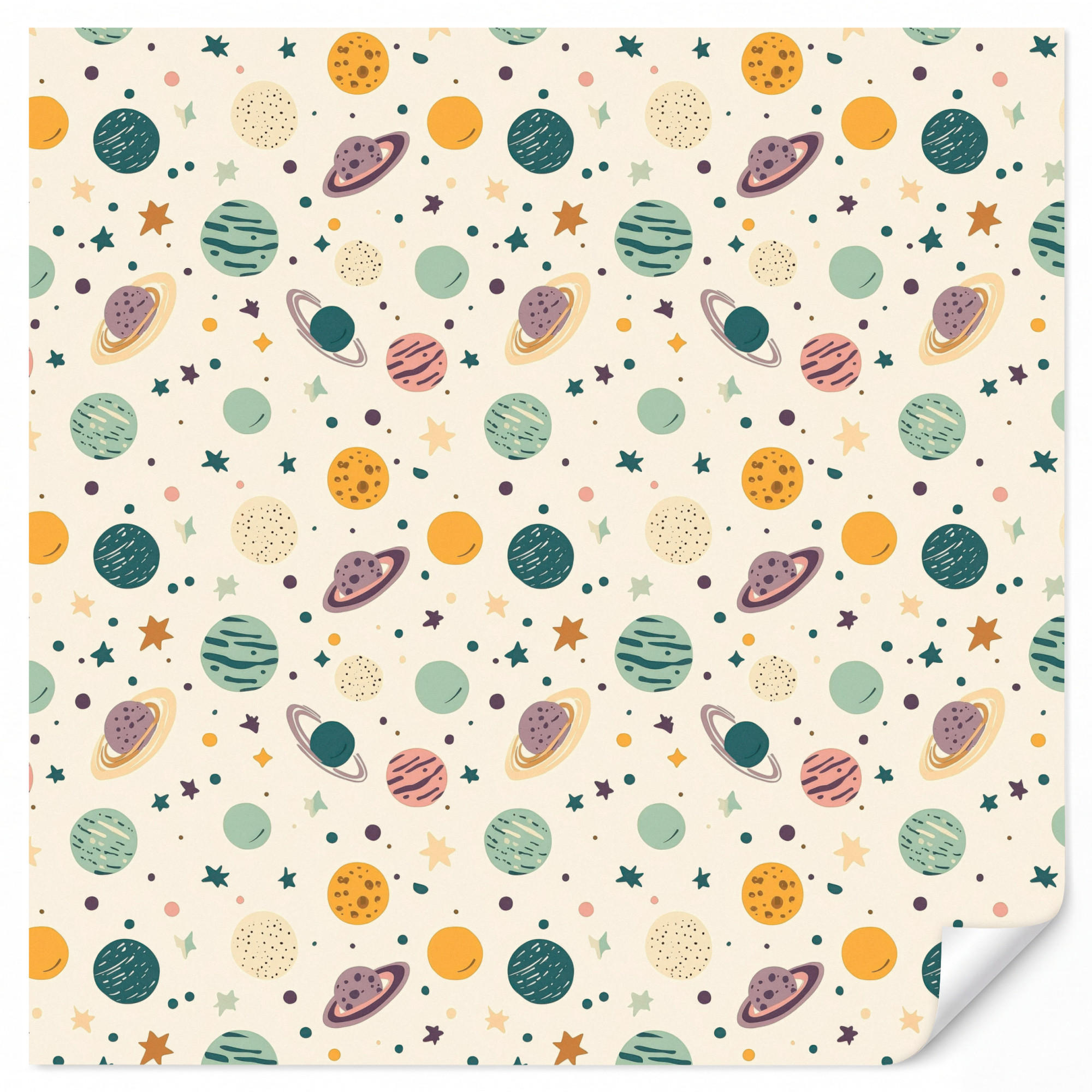 OnlyWow Kindertapete Creme 200x220 cm