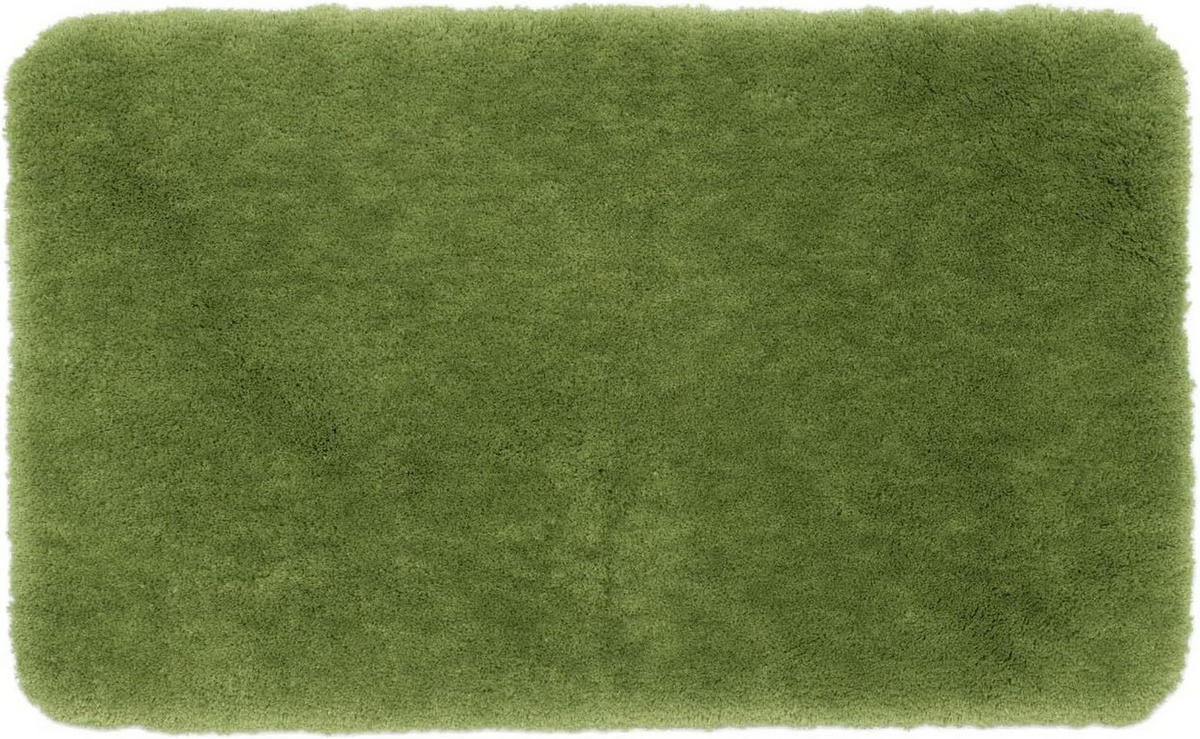 BADTEPPICH Deluxe DUNKELGRÜN 70X120CM - Dunkelgrün, Textil (120/70cm)