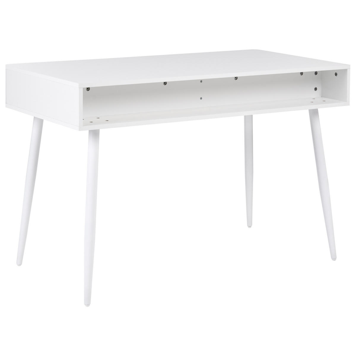 PSACÍ STŮL Bílý 120/60 cm Eslane - bílá, kompozitní dřevo (60/120/78cm) - Beliani