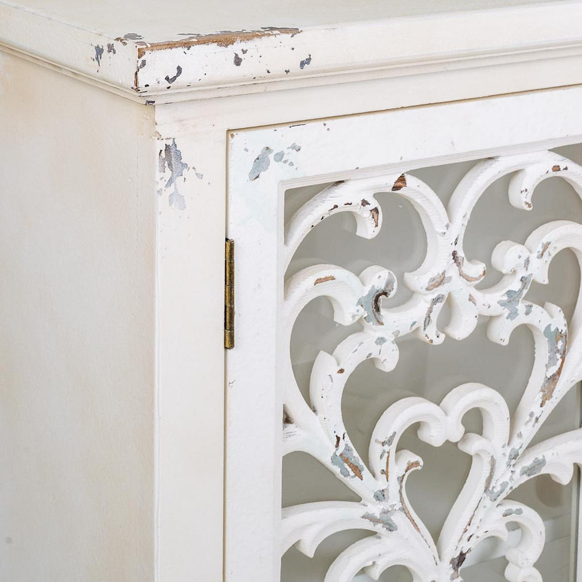 ANRICHTE aus Holz mit 4 Türen 152x40x91 cm - Weiß, Holzwerkstoff (152/91/40cm) - Wanderlust