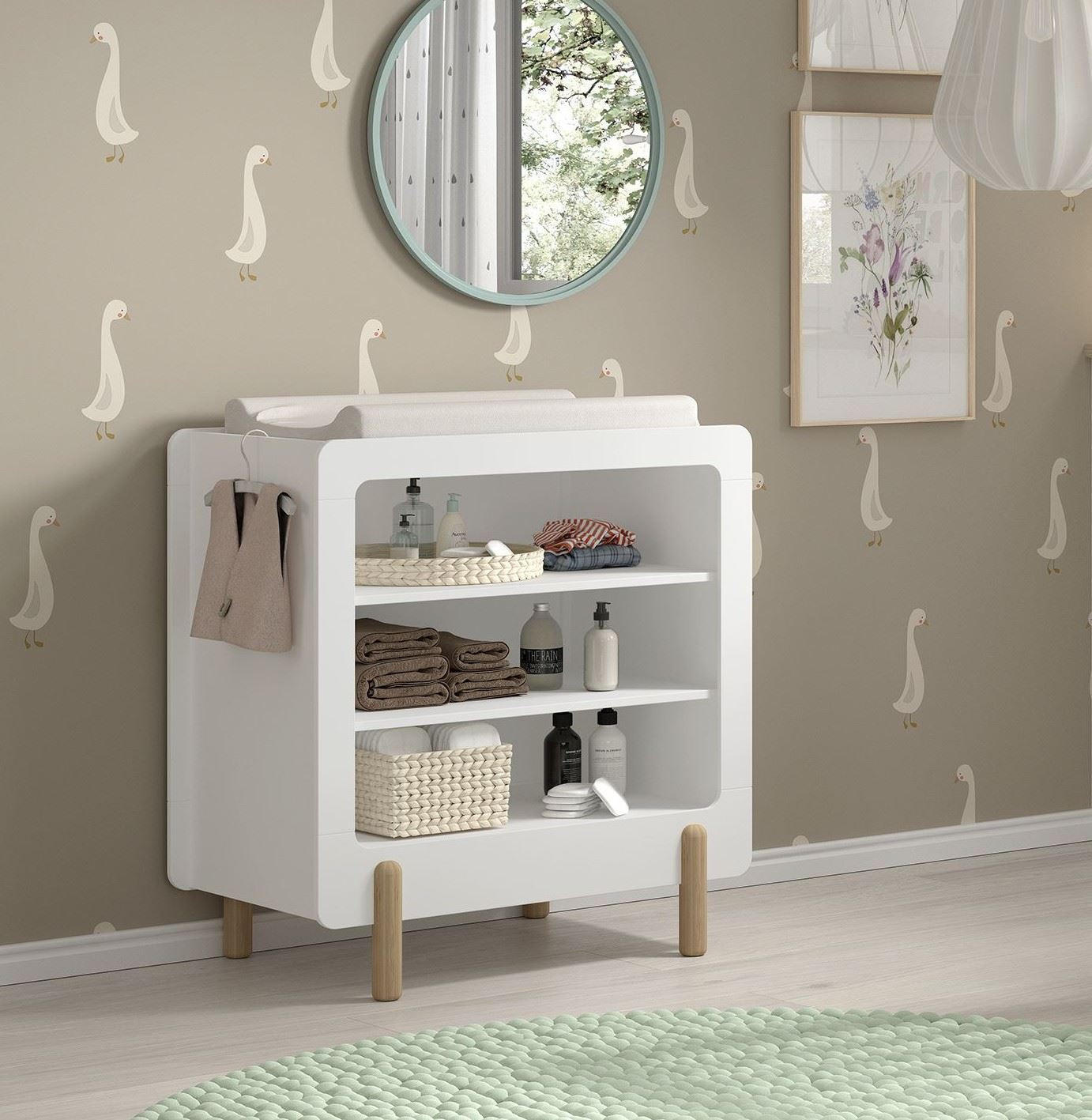 WICKELKOMMODE Karylin 88x54x95 aus MDF in Weiß - Weiß, Holzwerkstoff (88/95/54cm) - 58aufmkessel