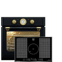 EINBAUBACKOFEN 60 cm EH 6432 BE +KCT 777 FI La Perle Induktions-Kochfeld 77 cm - Schwarz, Metall (59/59/54cm) - Kaiser Küchengeräte