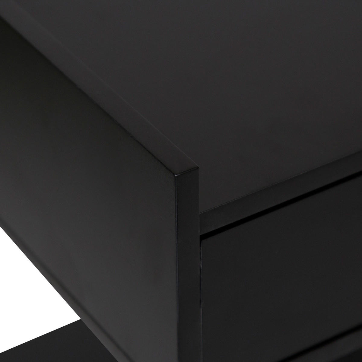 FERNSEHSCHRANK mit goldenen Beinen Tedy 120/40/46,7 cm - Schwarz, Holzwerkstoff (40/46.7/120cm) - Atmosphera Createur d´interieur