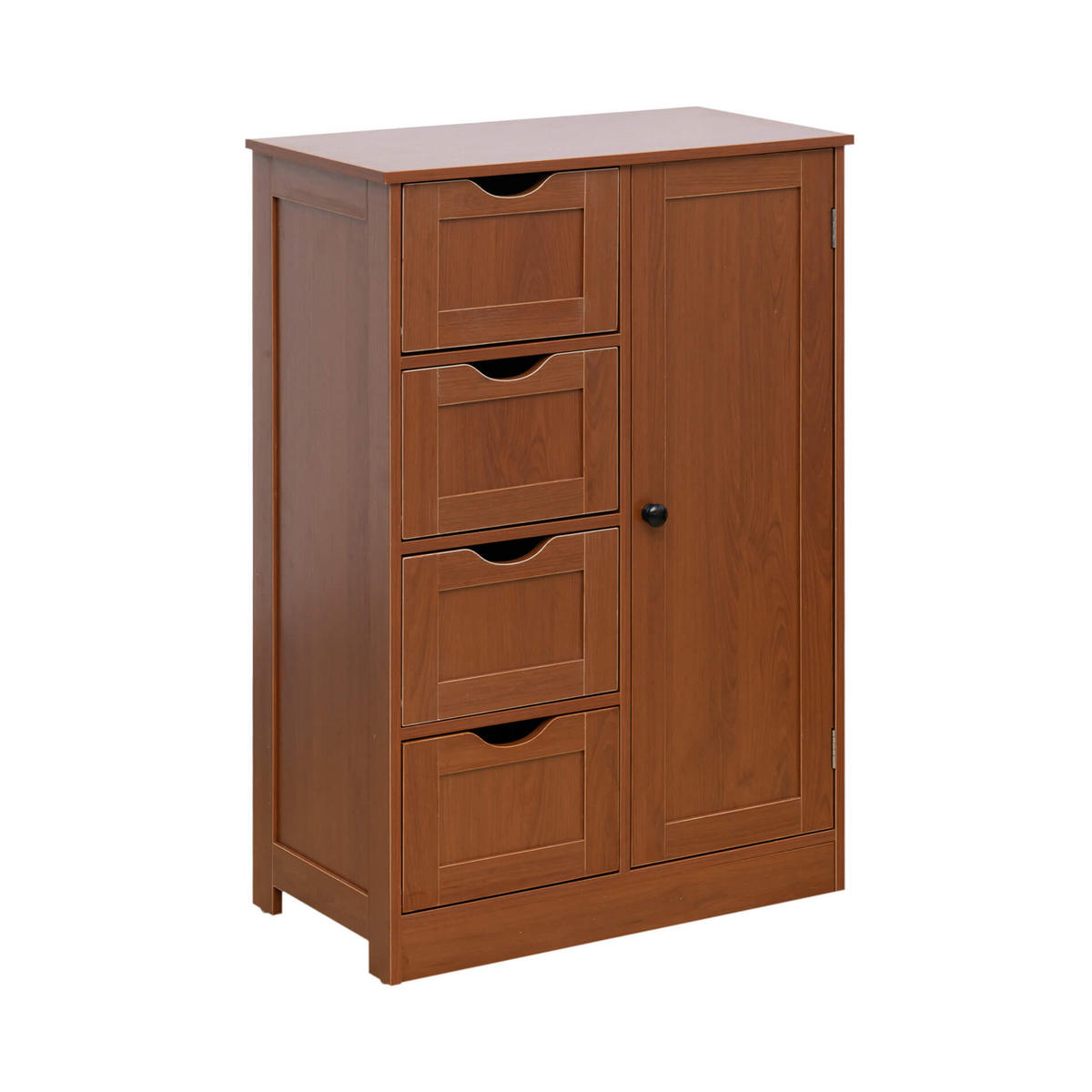 BADEZIMMERSCHRANK Braun 1/56/82 cm - Braun, Holzwerkstoff (1/82/56cm) - Mobili Rebecca