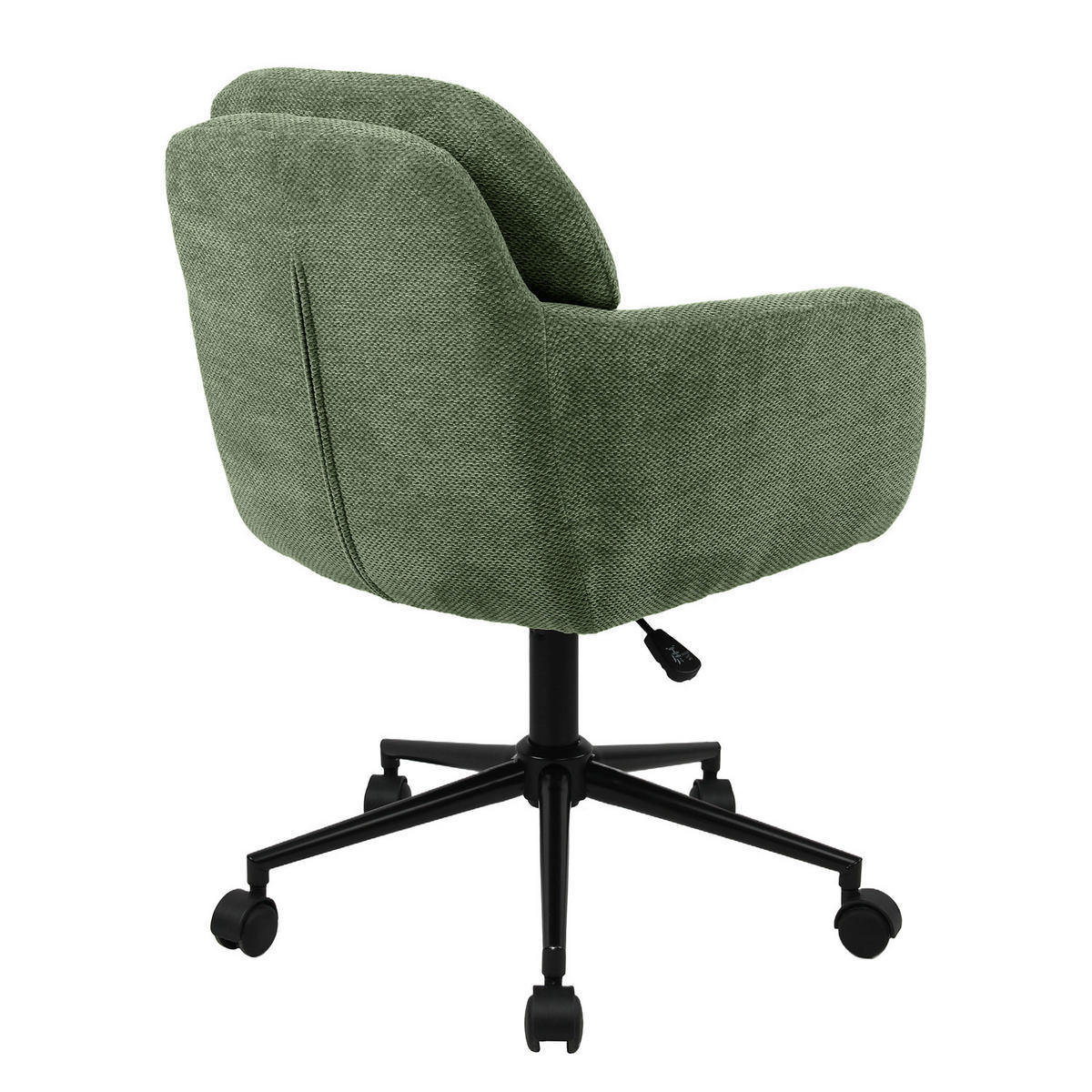 BÜRODREHSTUHL - Dunkelgrün, Textil/Metall (61/85/61cm) - home24