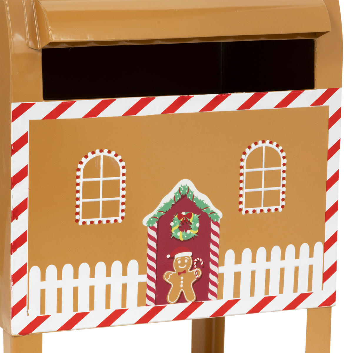 BRIEFKASTEN Metall Weihnachtsmann 34 cm - Goldfarben, Metall (16/34/20.5cm) - Atmosphera Createur d´interieur