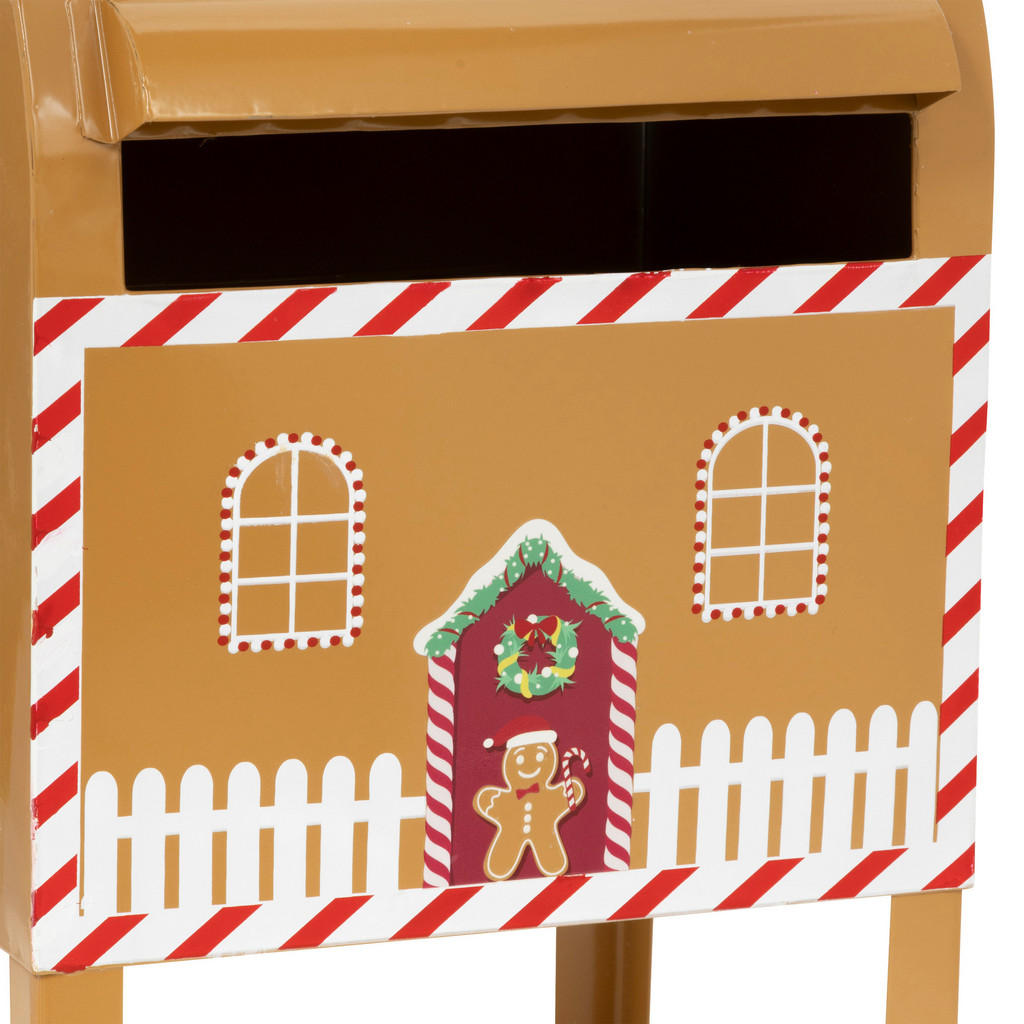 Thumbnail - Atmosphera Createur d´interieur Briefkasten, Gold, Metall, 16x34x20.5 cm, Dekoration, Weihnachtsdekoration
