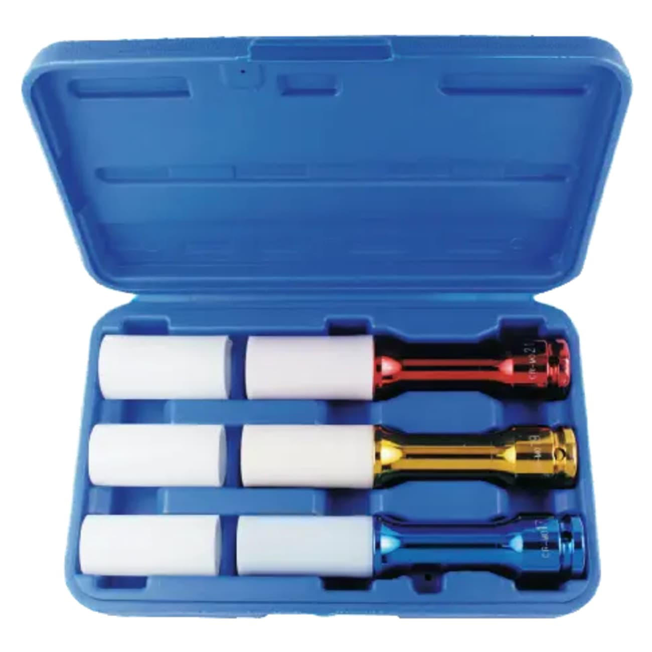 STECKSCHLÜSSELSATZ Schlagschrauber, 1/2 Zoll, 17-21mm, Chrom-Molybdän - Chromfarben, Metall (30/8.5/8.5cm) - BONI-SHOP