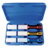 STECKSCHLÜSSELSATZ Schlagschrauber, 1/2 Zoll, 17-21mm, Chrom-Molybdän - Chromfarben, Metall (30/8.5/8.5cm) - BONI-SHOP