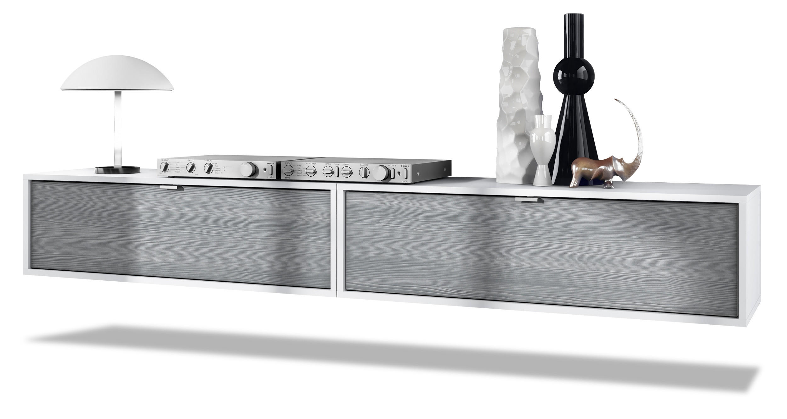 Vladon Lowboard Anthrazit 100x29x37 cm