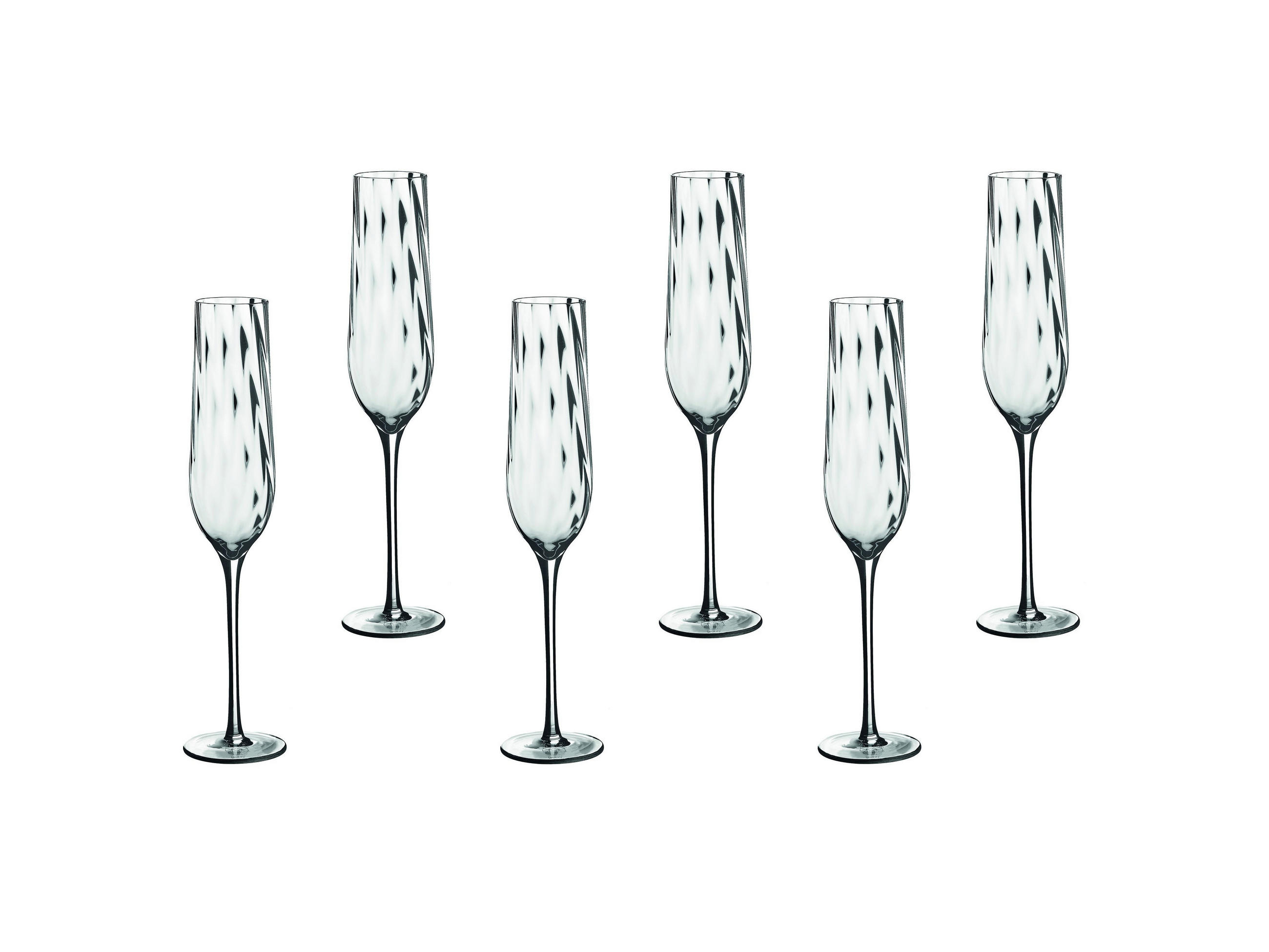 CHAMPAGNERFLÖTE Sten 260ml - 6er-Set - Transparent - Transparent, Glas (0.24L) - Björn