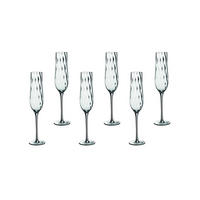 CHAMPAGNERFLÖTE Sten 260ml - 6er-Set - Transparent - Transparent, Glas (0.24L) - Björn