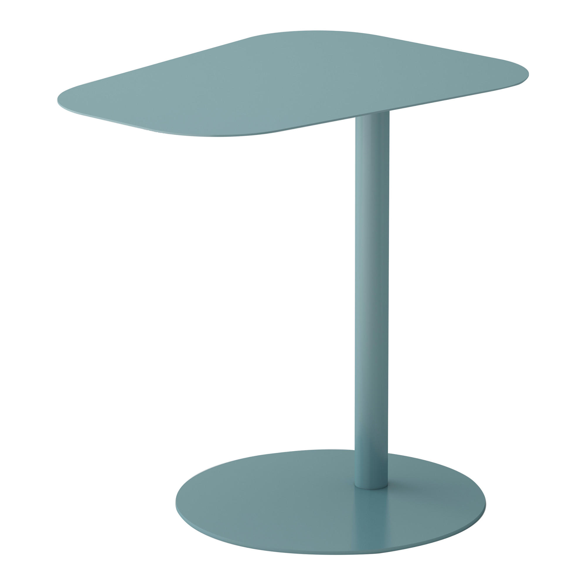 BEISTELLTISCH Nastätten - Blau, Metall (38/50/50cm) - [en.casa]