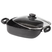 ECKPFANNE - Grau, Metall (24cm) - Stoneline