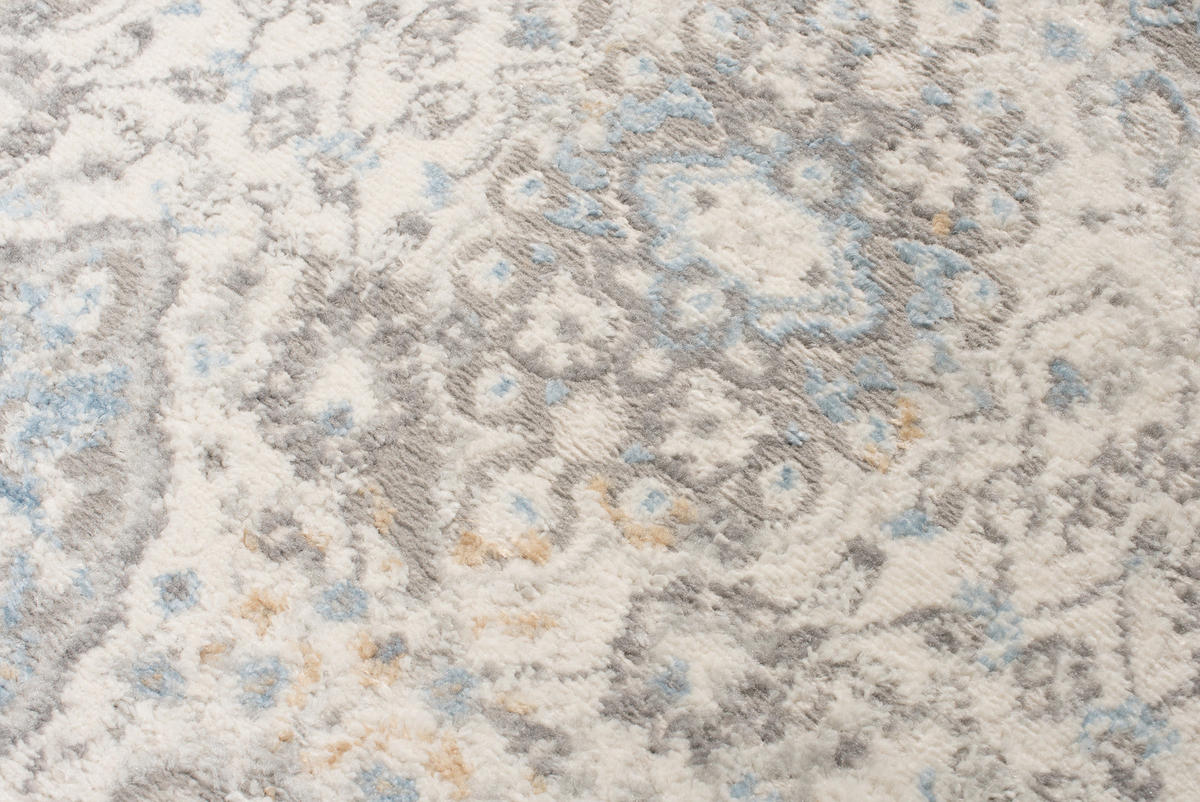 TEPPICH VALLEY Grau Blau 300/400 cm - Blau, Textil (300/400cm) - Tapiso