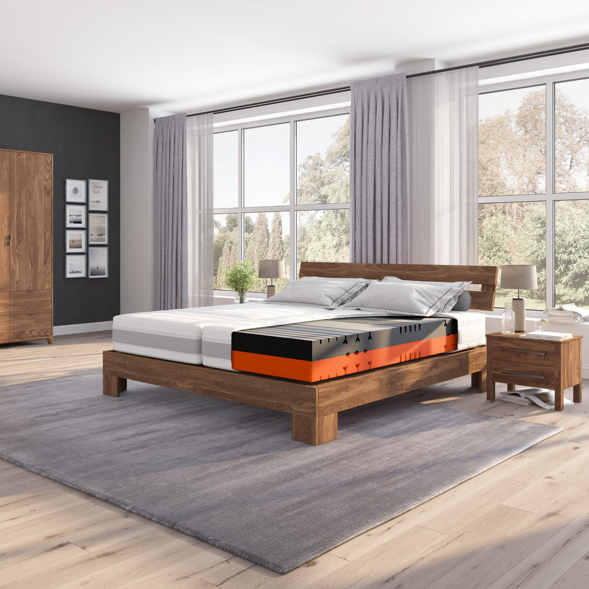 KALTSCHAUM-MATRATZE "Sleep Balance", H2/H3, 120 x 200 cm, Höhe: ca. 18 cm - Weiß, Textil (120/200cm) - Hn8 Schlafsysteme