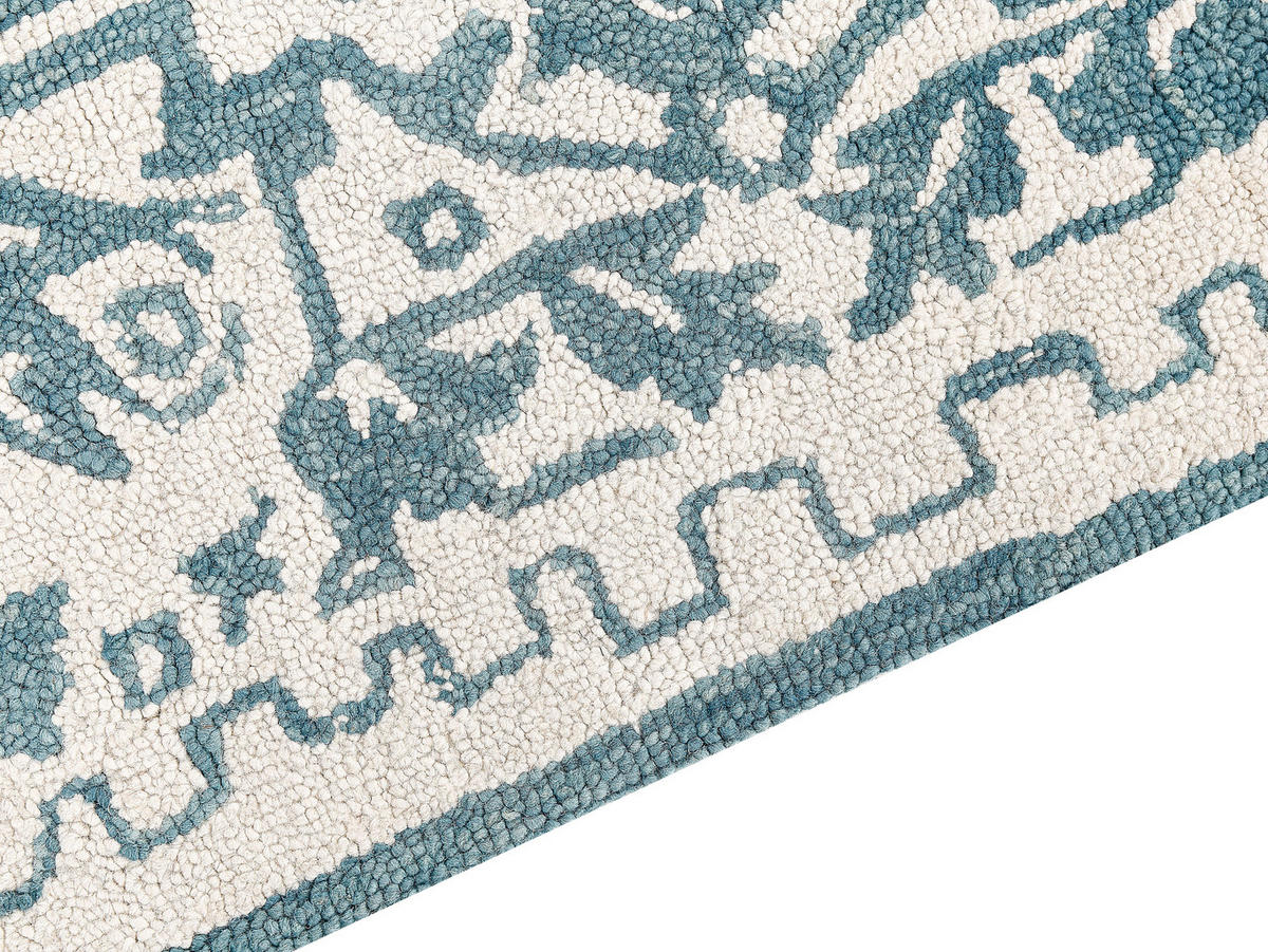 KURZFLOR-TEPPICH Ahmetli 200/200 cm - Weiß, Textil (200/200cm) - Beliani