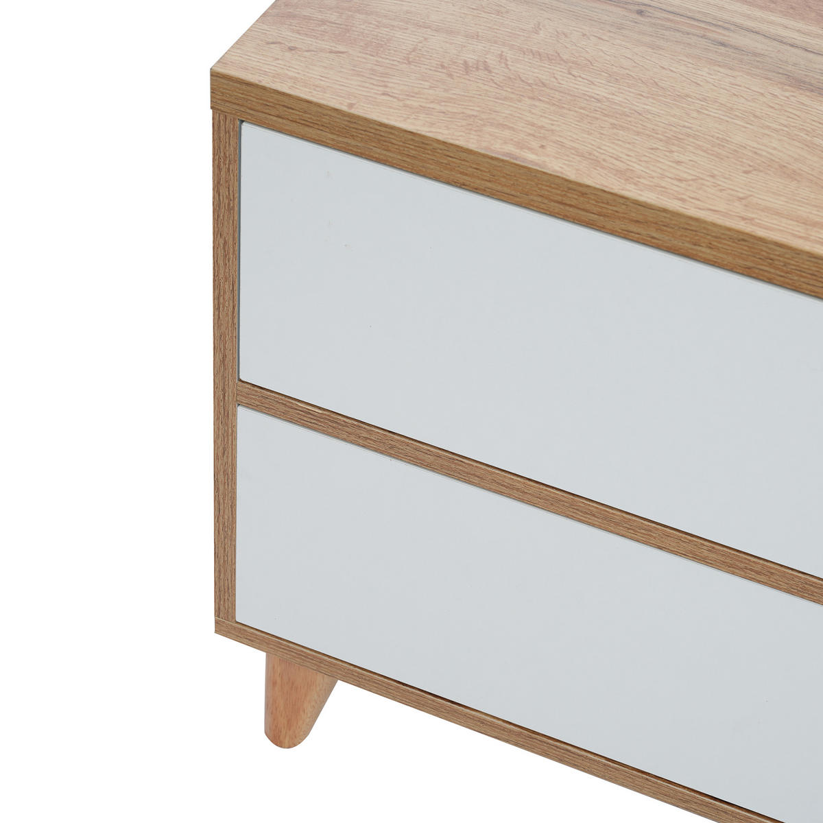 TV-BOARD Weiß und Holzfarben 175/37/51 cm - Weiß, Holzwerkstoff (175/51/37cm) - PANGIVO