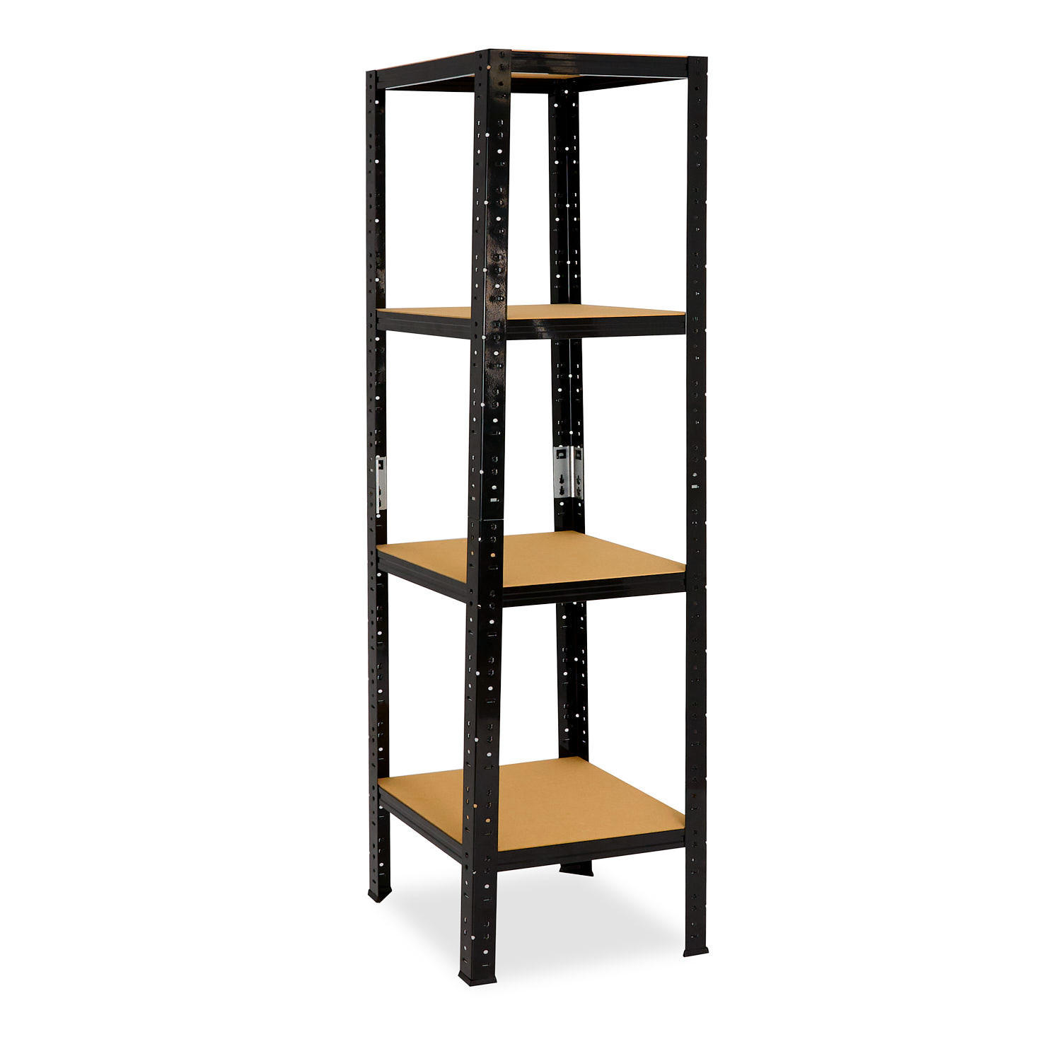 shelfplaza Schwerlastregal Schwarz 45x180x45 cm