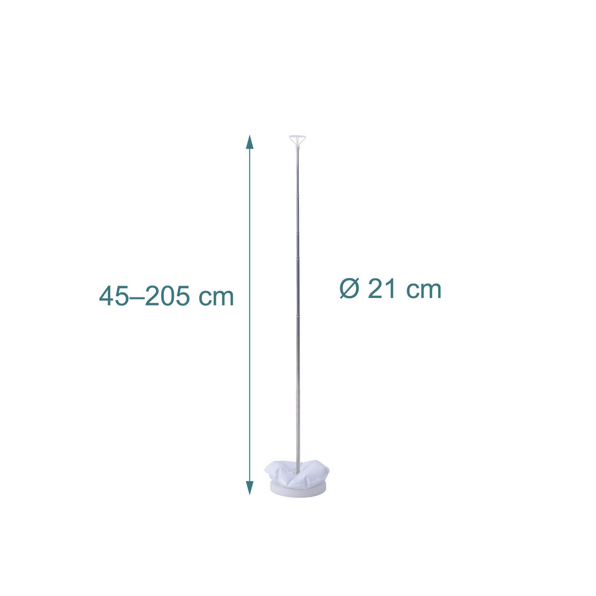 2XLUFTBALLON-STÄNDER - Multicolor, Kunststoff/Metall (21/205/21cm) - Relaxdays