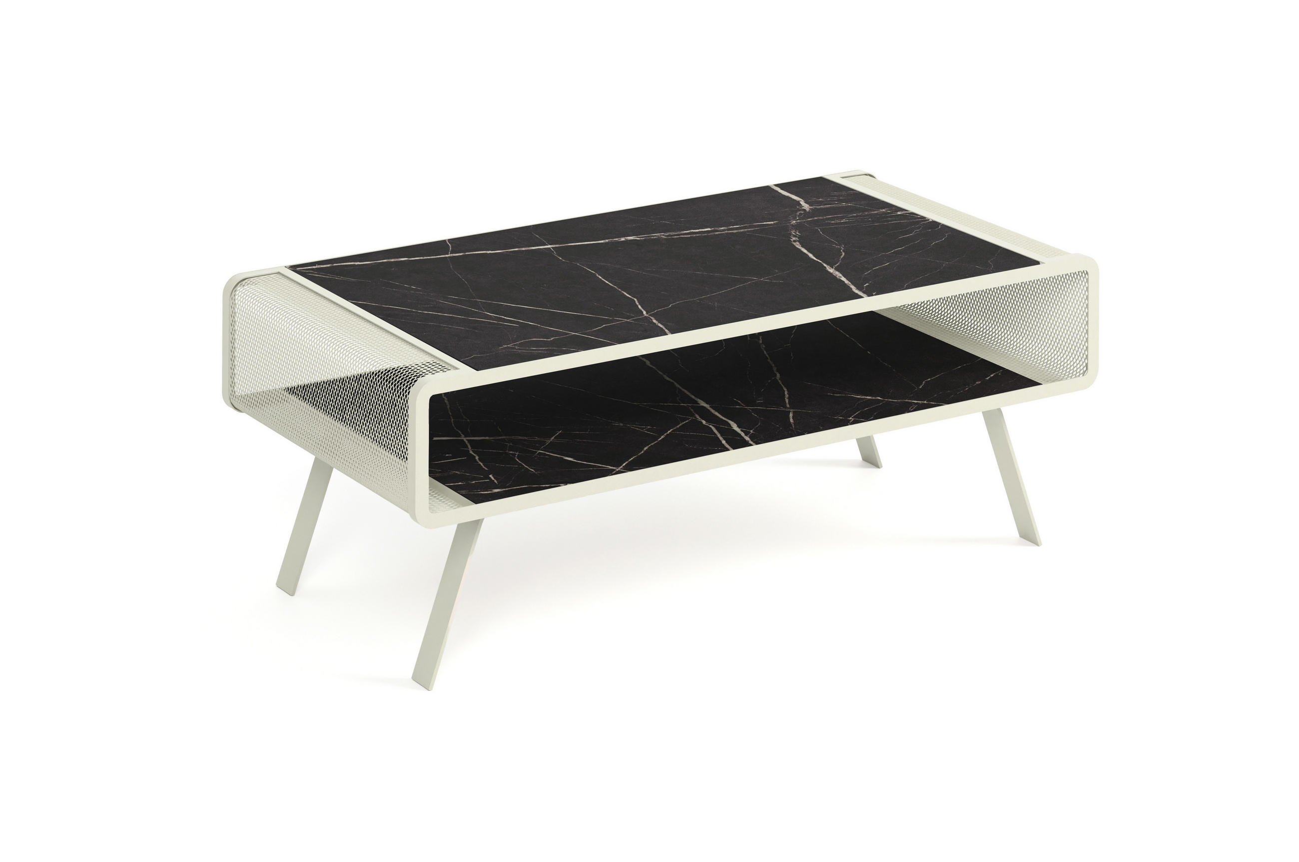 COUCHTISCH TORPE - Kaschmir/Graphitfarben, Holzwerkstoff (60/121/45cm) - Meblini