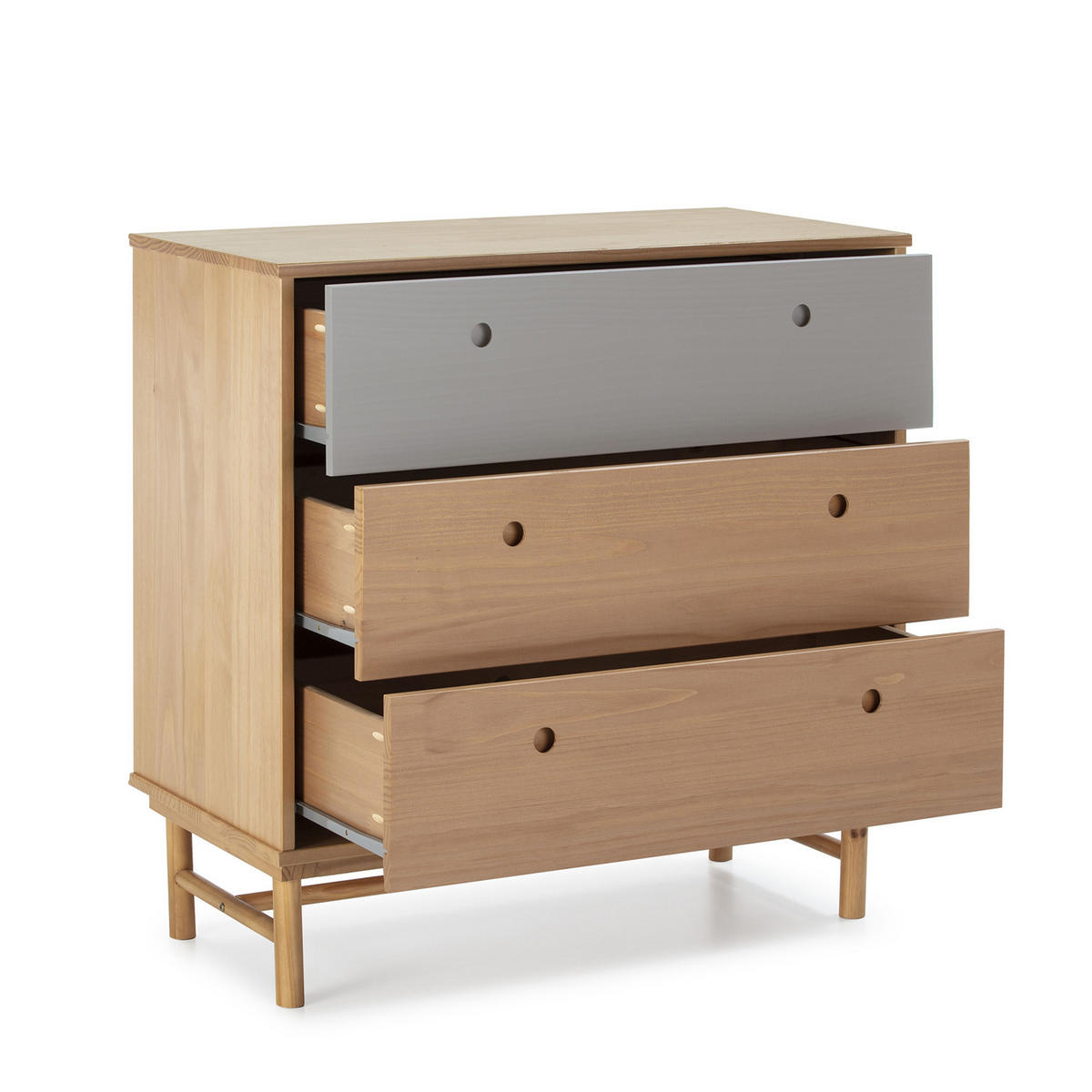KOMMODE 80/82/40 Magnus - Wildeiche, Holz (80/82/40cm)
