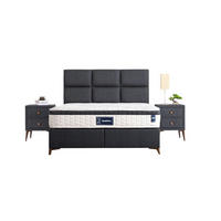 POLSTERBETT-SET Quatro 160x200 Anthrazit - Bett inkl. Matratze - Anthrazit, Metall (160/200cm) - Villa Möbel