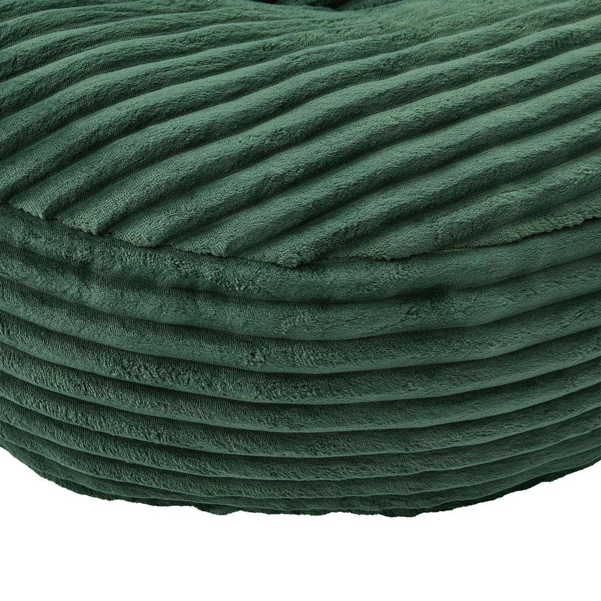 SITZSACK Cord,Sofa mit 3 extra Kopfkissen,Grün - Grün, Textil (108/52/108cm) - LVHOM