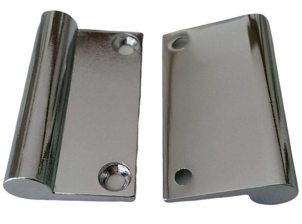 SPIEGELSCHRANKGRIFF BA 32 mm Türgriff Spiegelschrank Türöffner Badmöbelgriff - Chromfarben, Metall (4/0.3/0.2cm) - Livingpoint24