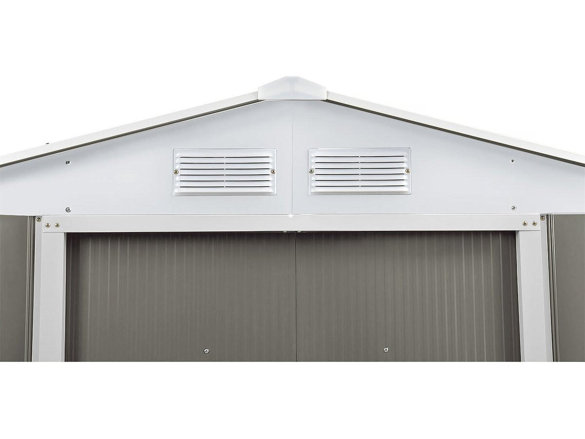 METALL-GARTENHAUS dallas Taupe - Taupe, Metall (81/267/181cm) - Habitat Garten