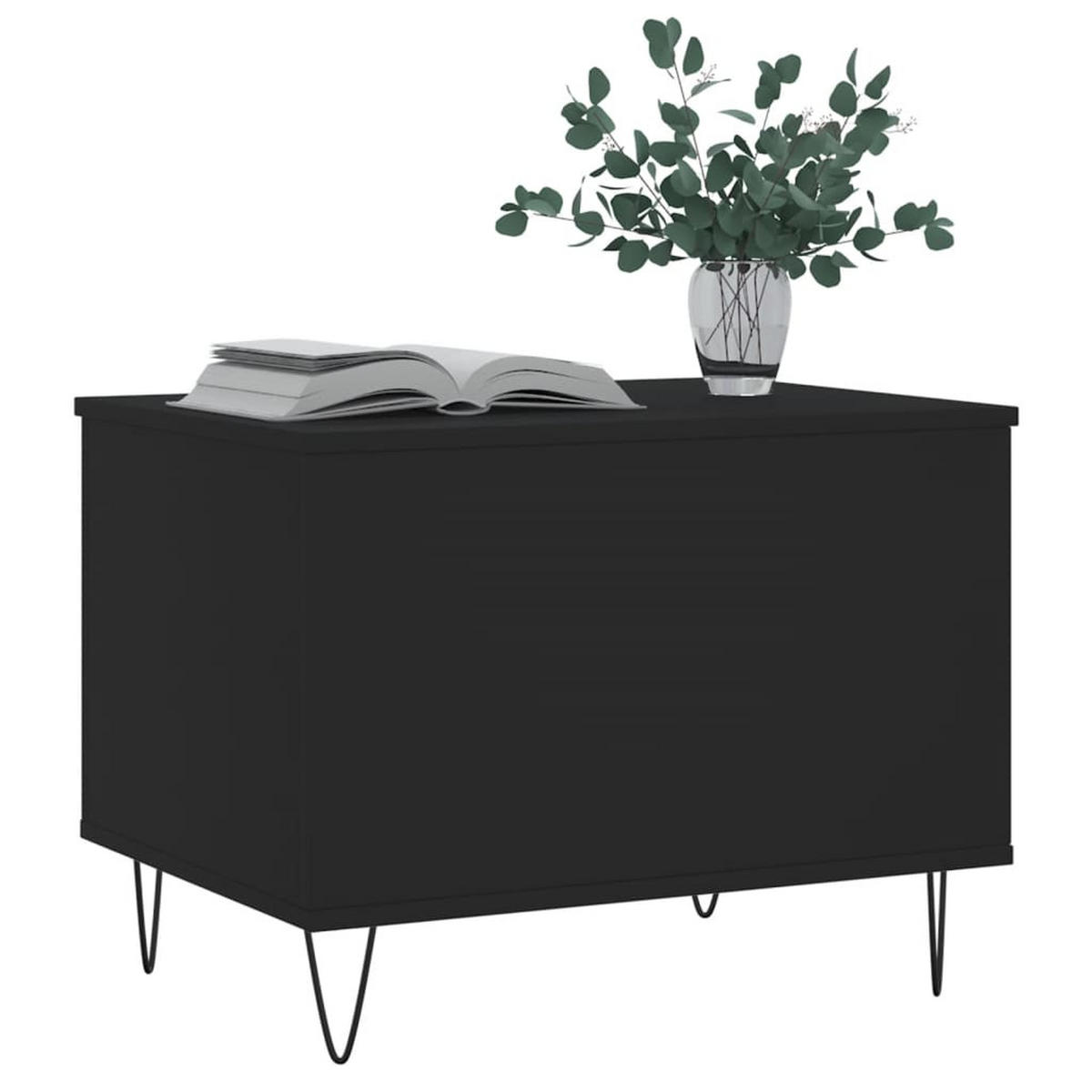COUCHTISCH Schwarz 60x44,5x45 cm Holzwerkstoff - Schwarz, Holzwerkstoff (60/60/45cm) - furnicato