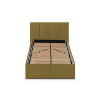 POLSTERBETT Dalas Avocado 120 x 200 x 40 cm Stauraum Mit hochwertiger Matratze H2 (bis 100 kg) und Lattenrost - Grün, Holz (120/200cm) - Halmon Schlafkomfort Betten 