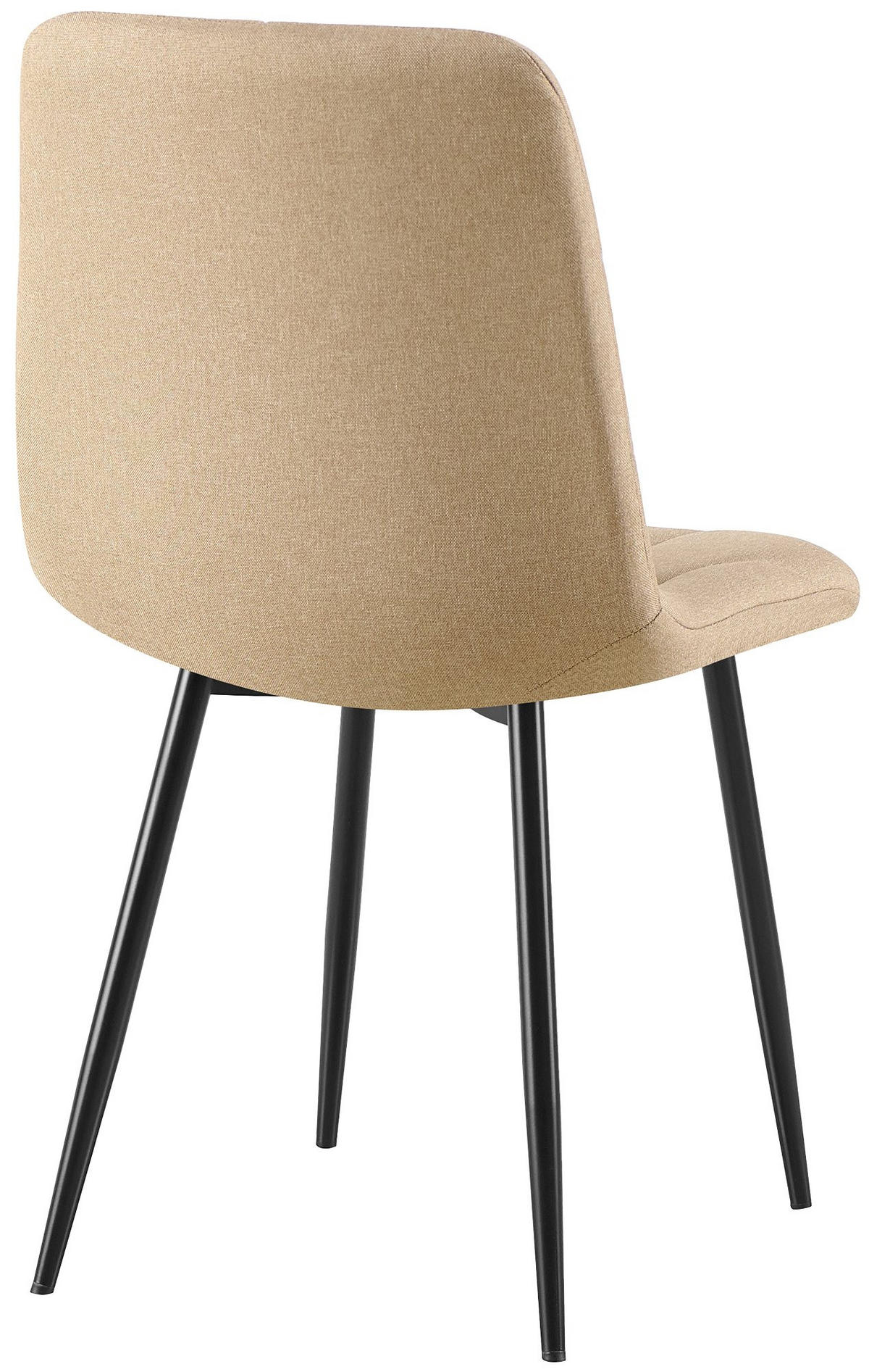 ESSZIMMERSTUHL Stoff Taupe - Taupe/Schwarz, Textil/Metall (45/85/55cm) - CLP