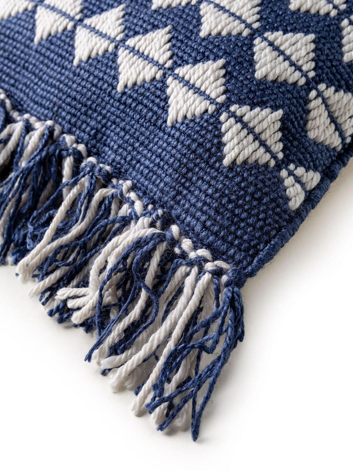 OUTDOORKISSEN Morty Dunkelblau 30x50 cm - Blau, Textil (30/1cm) - KUNSTLOFT