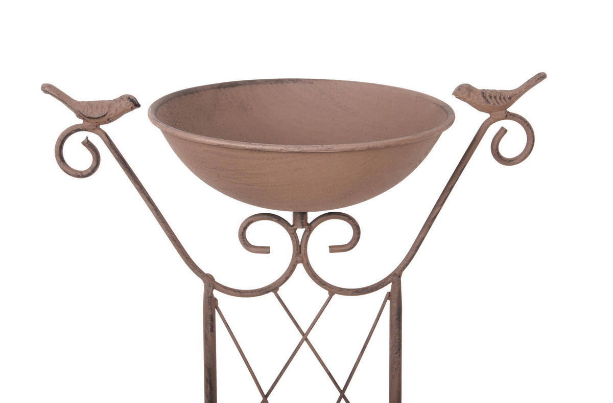 VOGELTRÄNKE Paul Eisen Braun, 81x19x31,5cm - Braun, Metall (19/81/31.5cm) - DELUKE