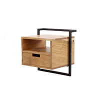 NACHTTISCH AIDY Holz Akazie - Braun, Holz (44/45/35cm) - KAWOLA