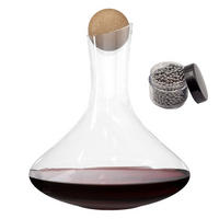 GLAS KARAFFE mit 1.8 Liter für Rotwein - Transparent, Glas (0.75L) - Intirilife