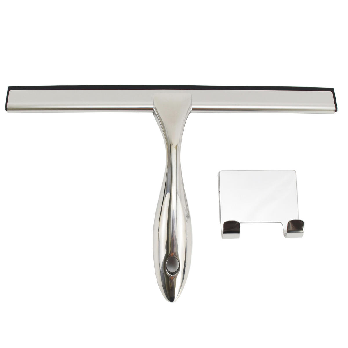 DUSCHSET Ketil Vidar Chrom/Weiß/Transparent, 3-teilig, mit Glaswischer, 120/80/198,2 cm - Weiß, Glas (80/198.2cm) - bad land