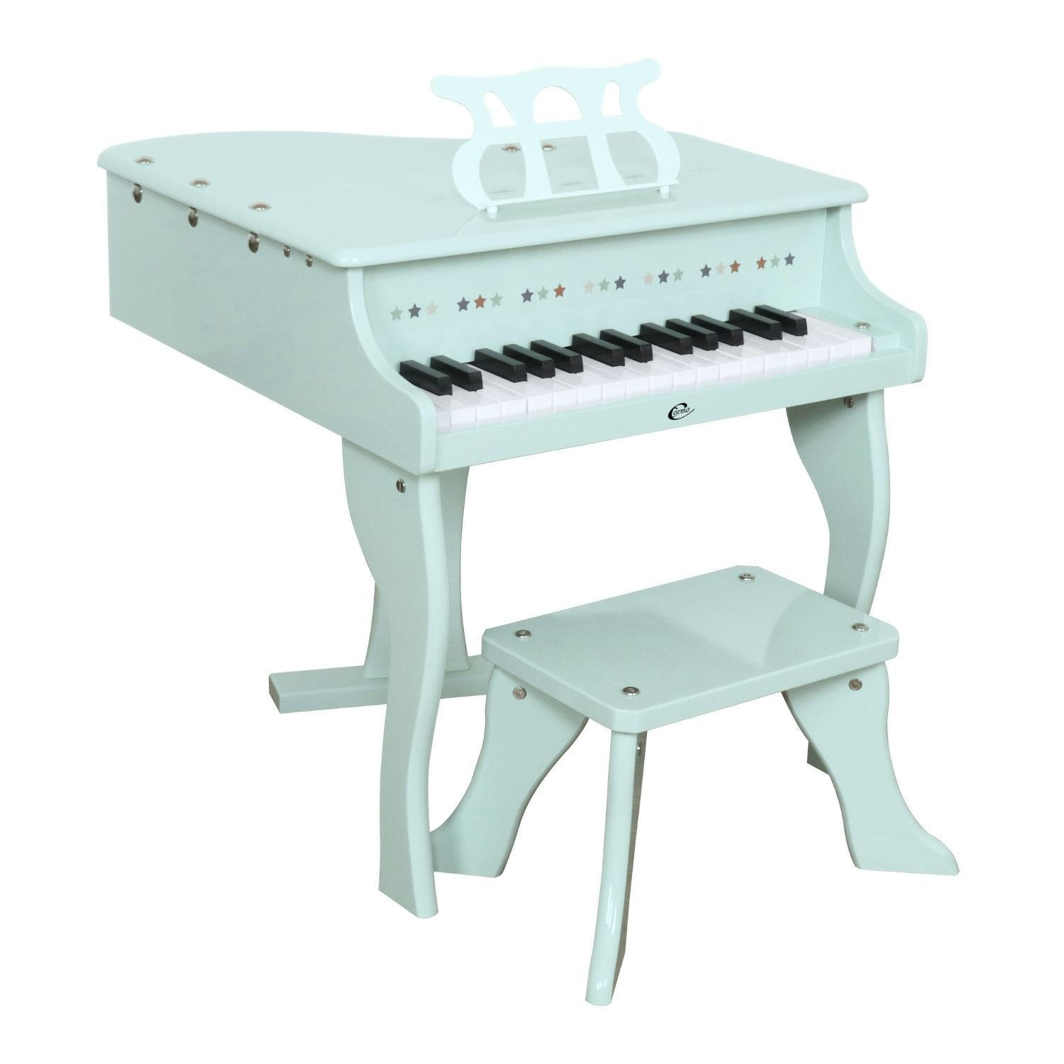 KINDERFLÜGEL mit Hocker Farbe Mintgrün - Grün, Holzwerkstoff (52/50cm) - Coemo