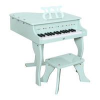 KINDERFLÜGEL mit Hocker Farbe Mintgrün - Grün, Holzwerkstoff (52/50cm) - Coemo