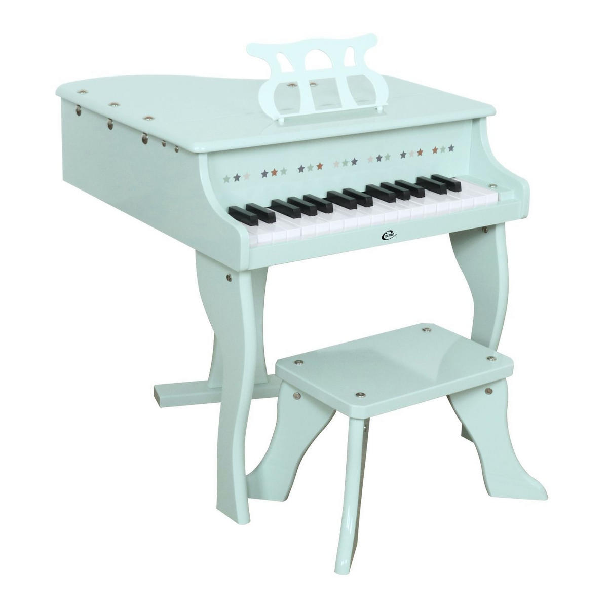 KINDERFLÜGEL mit Hocker Farbe Mintgrün - Grün, Holzwerkstoff (52/50cm) - Coemo