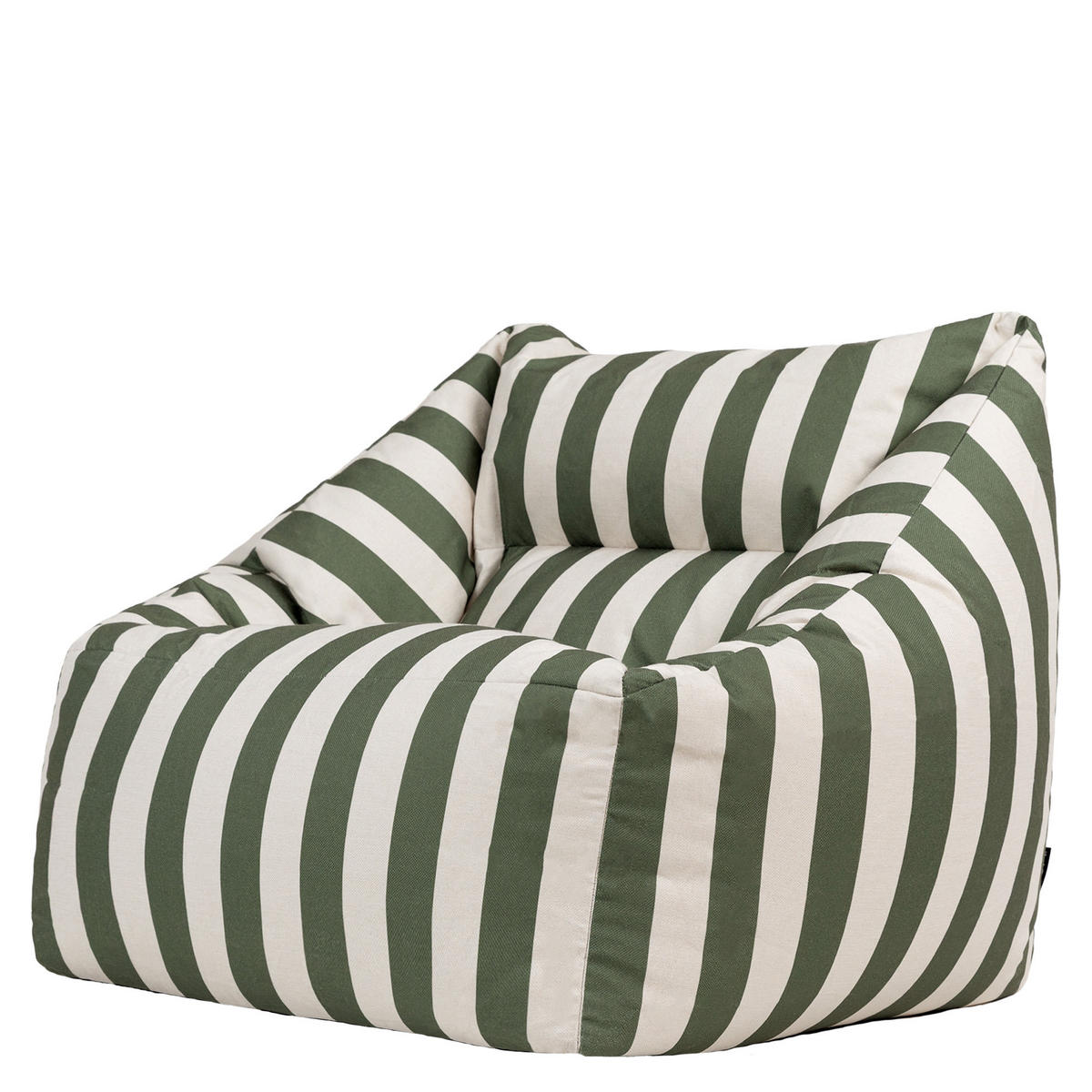 SITZSACK Sessel Natalia Streifen - Olivgrün, Textil (97/73/84cm) - icon