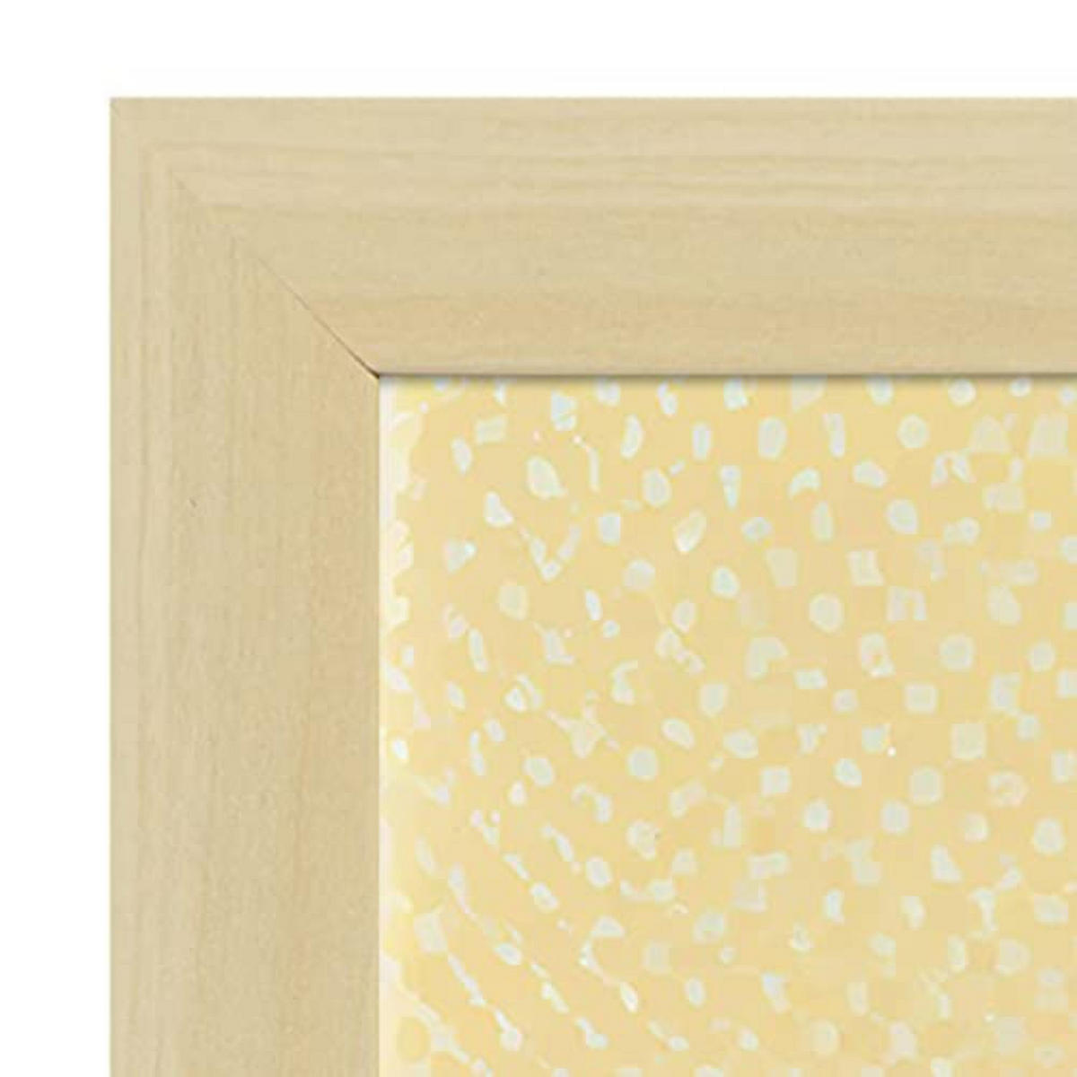 POSTER Set mit 4 Abstrakt Wellen Moderne Galaxien A4 Rahmen aus hellem Holz - Beige, Papier (29.7/3cm) - Nacnic