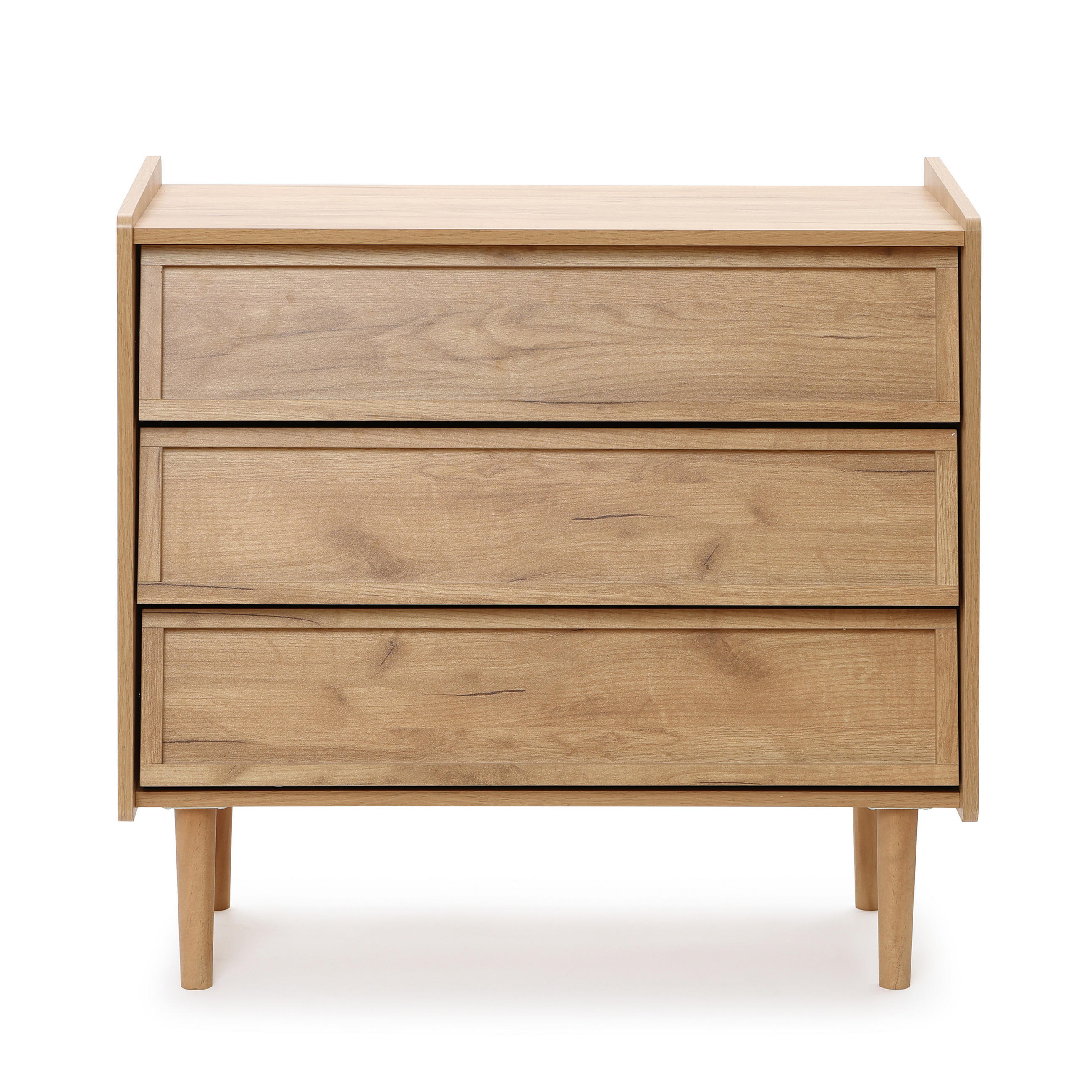 SIDEBOARD Holz mit 3 Schubladen - Braun, Holz/Holzwerkstoff (80/74/39cm) - Hometopia