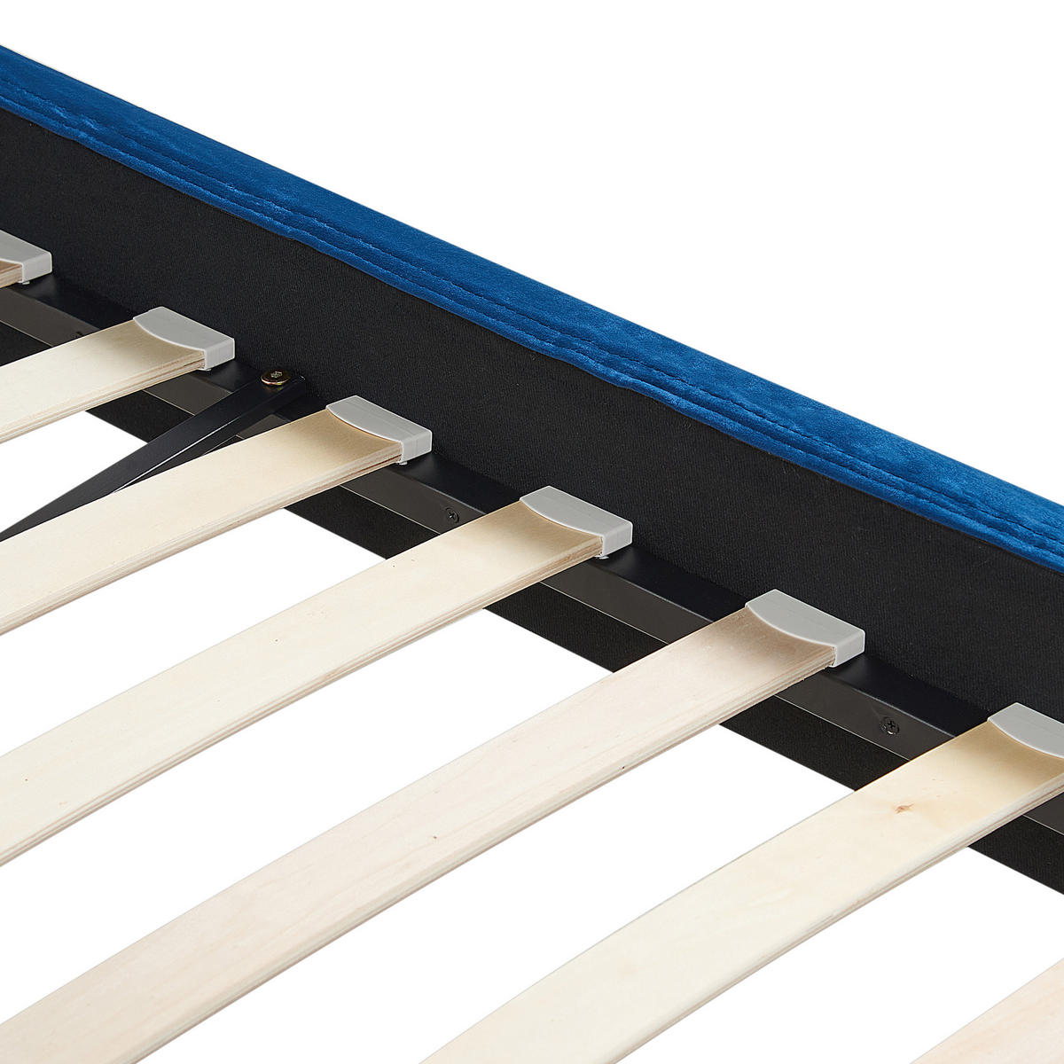 POLSTERBETT 180/200cm Dunkelblau Fitou - Dunkelblau, Textil (180/200cm) - Beliani