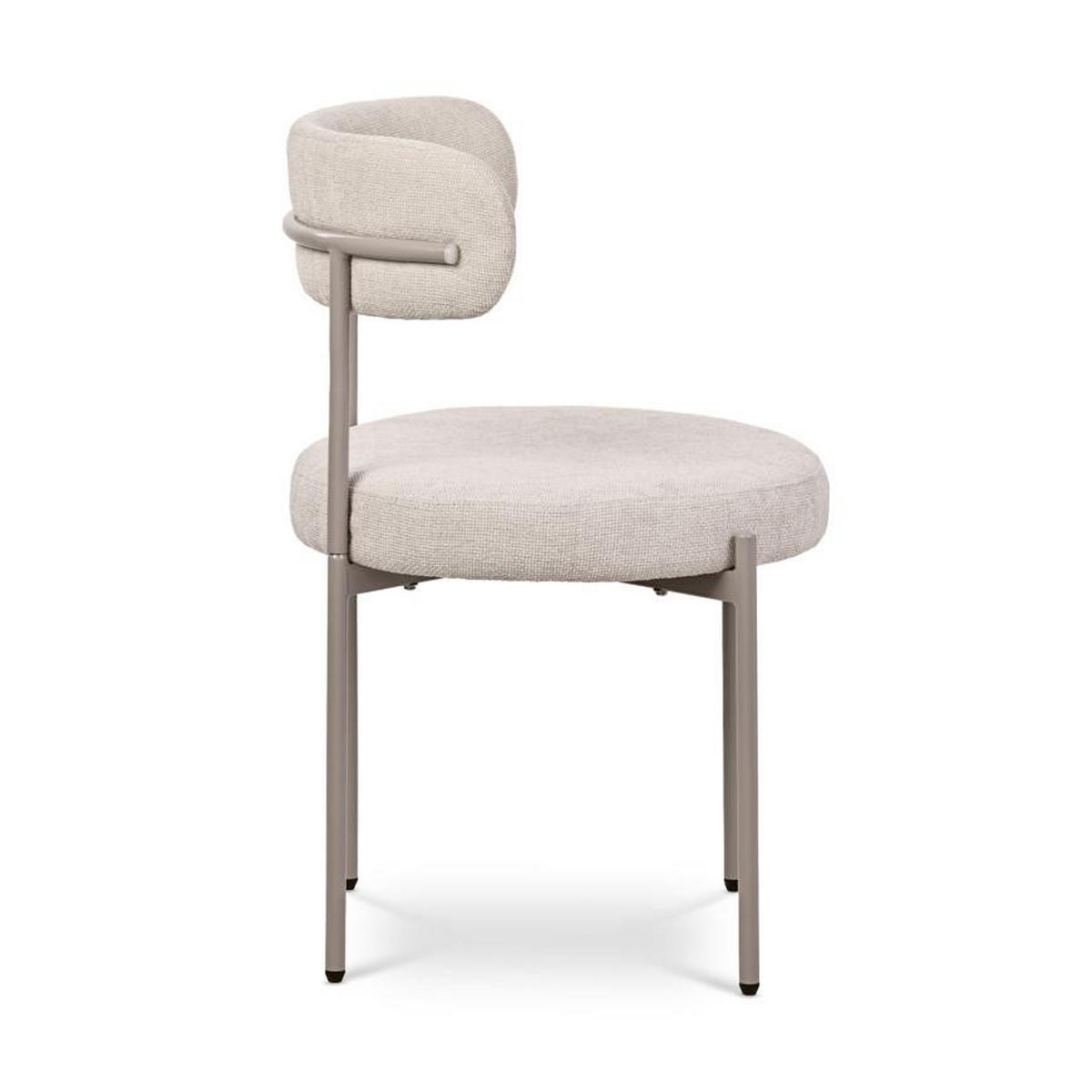 STÜLE 2er-Set Gaby modernen aus beige Chenillegewebe - Beige, Textil/Metall (51/79.5/51cm) - Sicaan