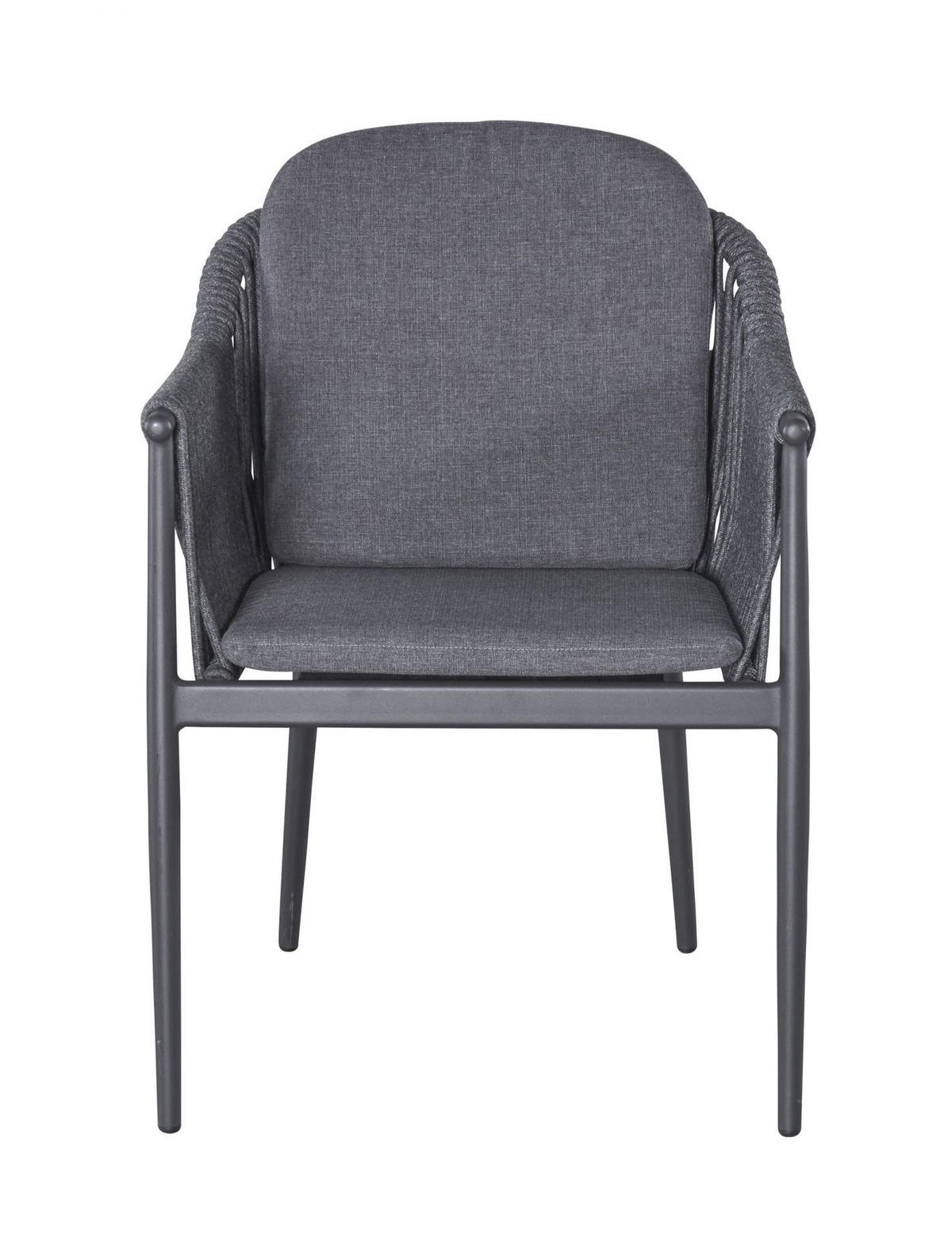 GARTENSTUHL Balu 2, Rope-Metall, Anthrazit - Anthrazit, Metall (59/78.5/61cm) - dasmöbelwerk