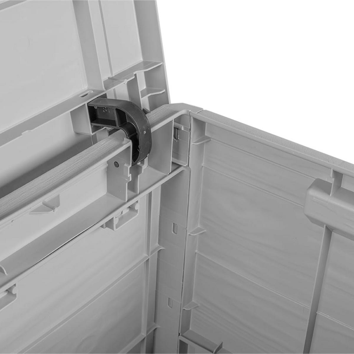 OUTDOOR-KISSENBOX Grau 77,5/44,5/53 Cm Polypropylen - Grau, Kunststoff (44.5/53/77.5cm) - vidaXL