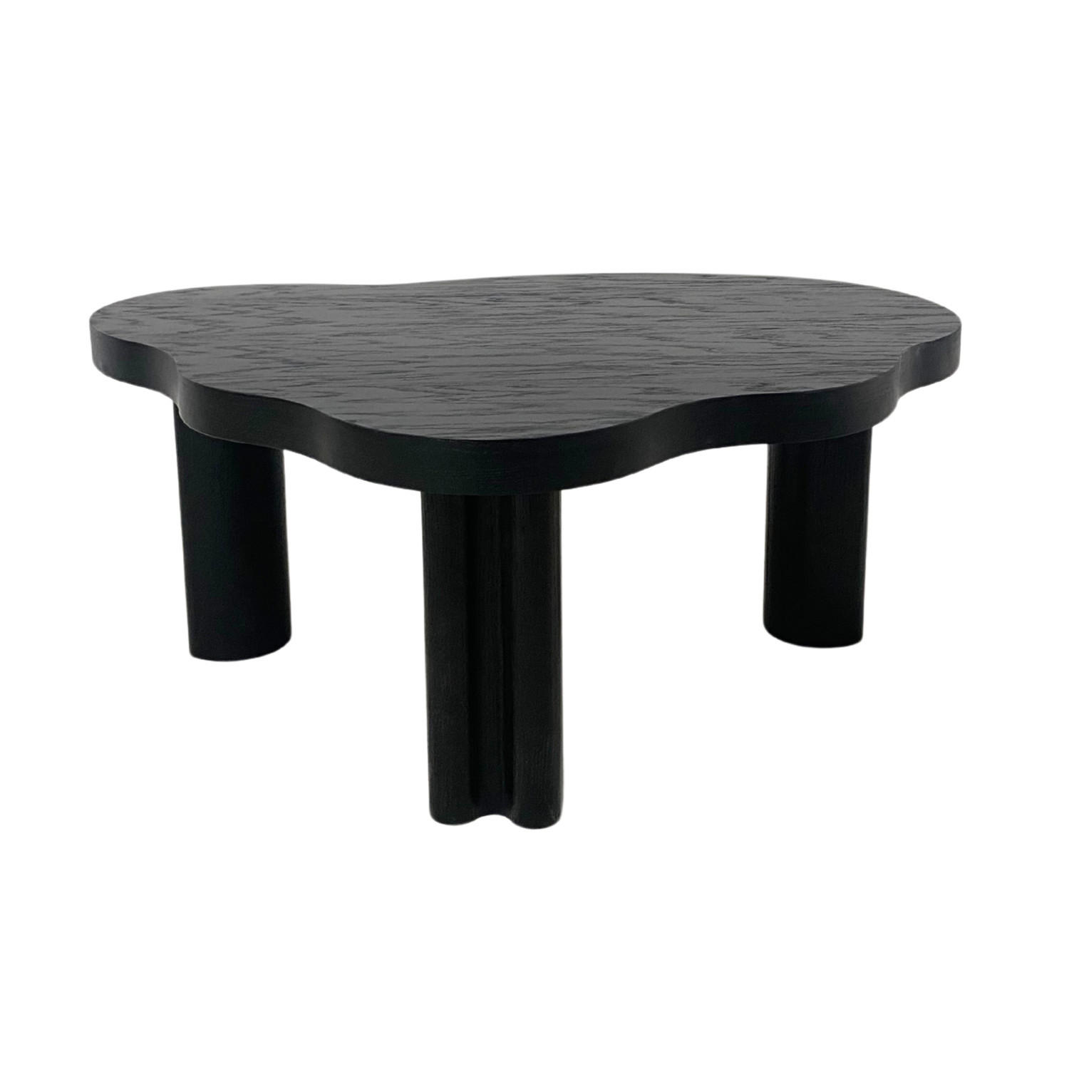 COUCHTISCH ORGANICA S Kompakt, Künstlerisch Und Natürlich Schwarz - Schwarz, Eichenholz/Holz (71/91/38cm) - Kaiser Möbel